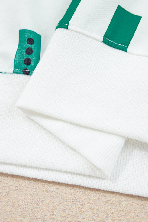 HO HO HO Ornament Print Crewneck Shorts Set Loungewear